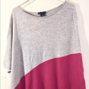 INC International Concepts Women Poncho Sweater Beige Pink L/ XL